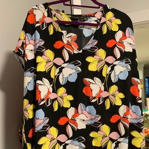 Halogen floral top size 2x